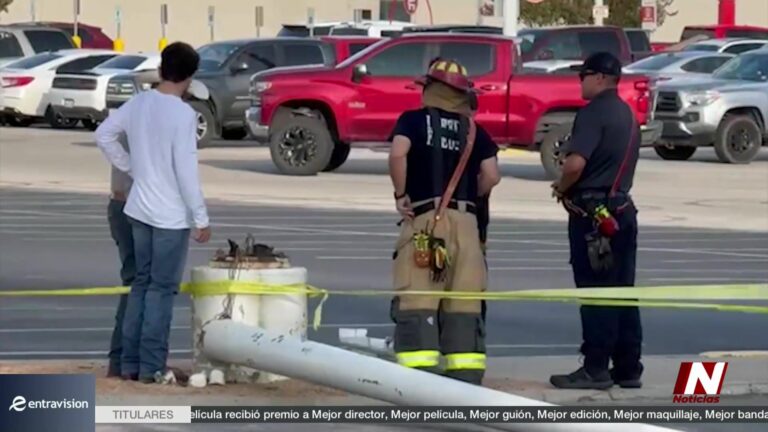 Poste eléctrico caído en Laredo provoca cierre temporal en San Darío