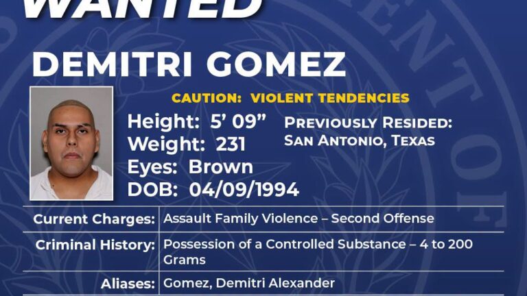 Prófugo de libertad condicional en Texas: autoridades buscan a Demitri Gomez