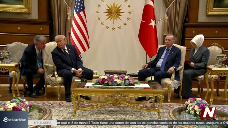 Trump llega a Turquía para la cumbre de la OTAN y avanza en la venta de aviones F-35