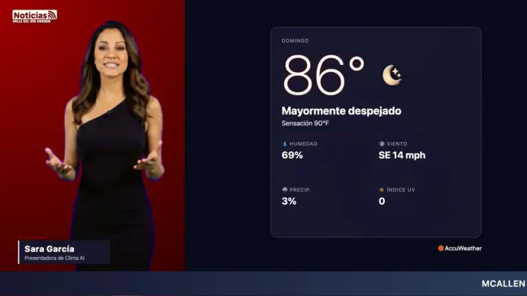 Clima McAllen: así estará el tiempo este domingo 12 de julio por la noche