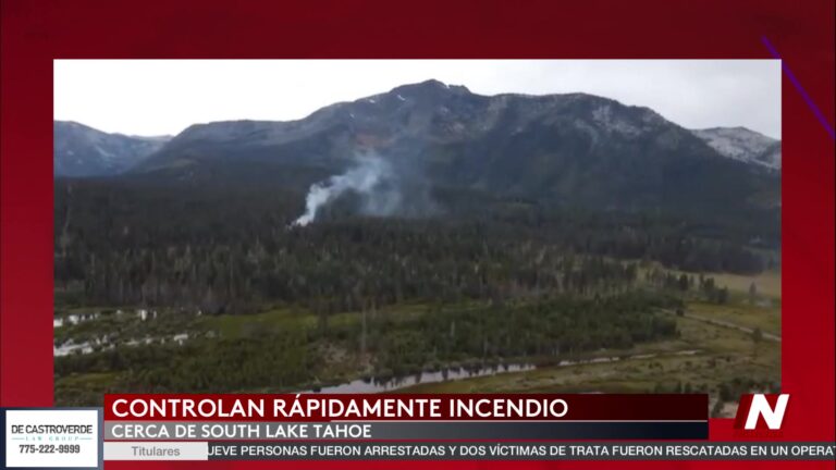 Incendio forestal en South Lake Tahoe: rápida respuesta contiene el Talag Fire