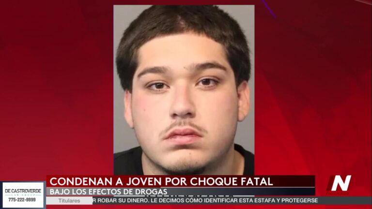 Choque mortal en Washoe: sentencian a 25 años a Jeffrey Acosta por conducir bajo efectos de marihuana
