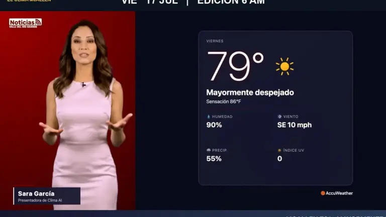 Clima McAllen hoy: pronóstico del tiempo para este viernes 17 de julio a las 6:00 AM