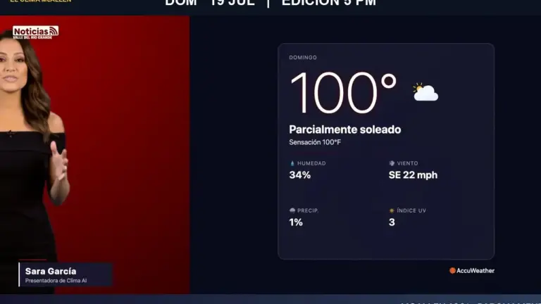 Clima McAllen hoy: pronóstico del domingo 19 de julio, edición 5:00 PM