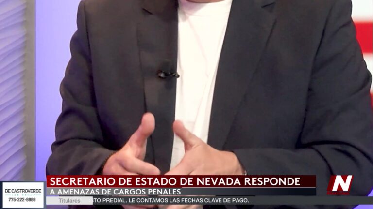 Registros electorales de Nevada: Cisco Aguilar responde a las advertencias federales