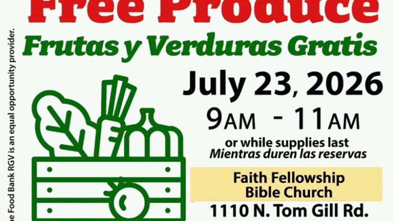 Food Bank RGV realizará distribución gratuita de frutas y verduras en Peñitas