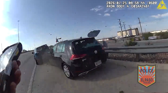 Accidente en la I-10 deja a un oficial herido tras conductor no reducir la velocidad