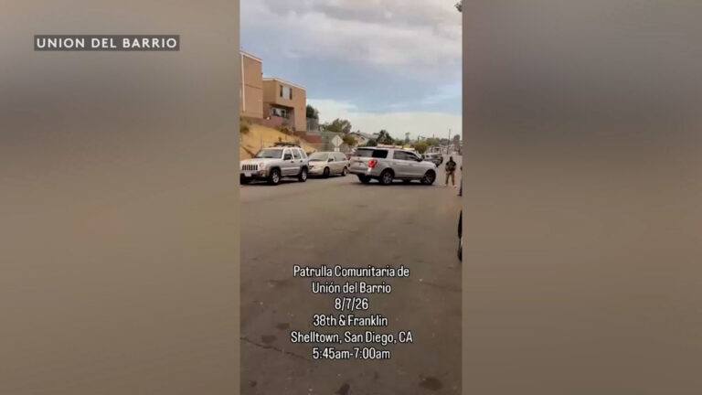 Detienen a una persona durante operativo migratorio en Shelltown, San Diego