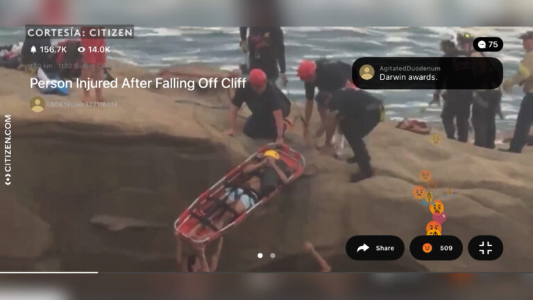 Hombre resulta herido tras caer de un acantilado en Sunset Cliffs, San Diego