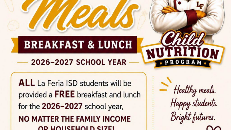 La Feria ISD ofrecerá desayuno y almuerzo gratis a todos sus estudiantes