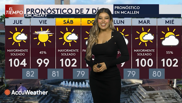 El Clima McAllen — Miércoles 12 de agosto · Edición 12:00 PM