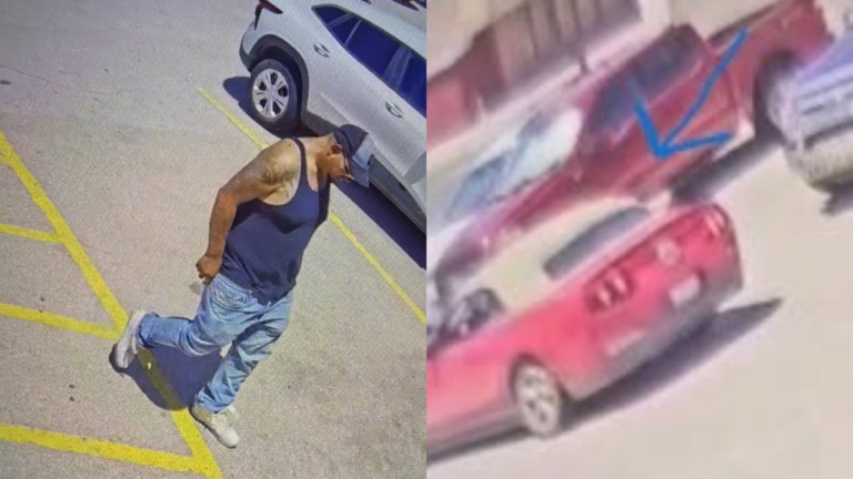 Buscan a hombre captado en video robando herramientas de una camioneta en Midland