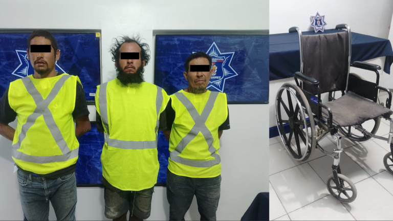 Detienen a tres hombres en Ciudad Juárez tras golpear a una persona con discapacidad e intentar sepultarla
