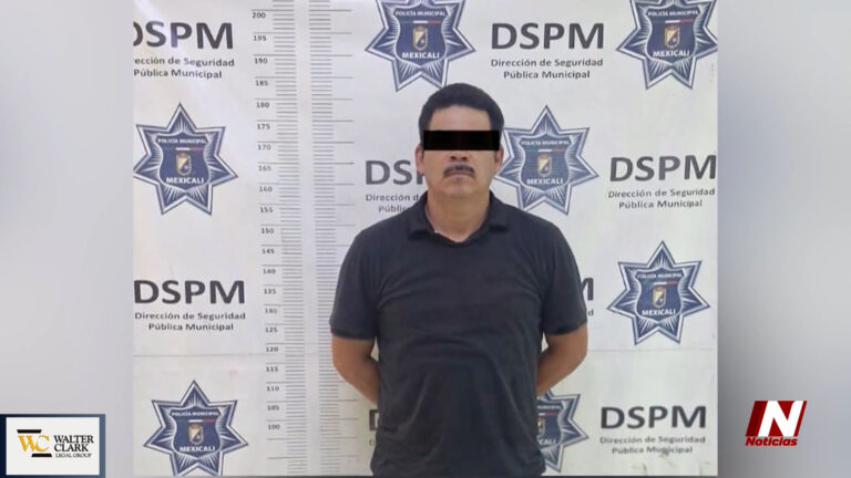Hombre es detenido tras escalar el muro fronterizo entre Mexicali y Calexico