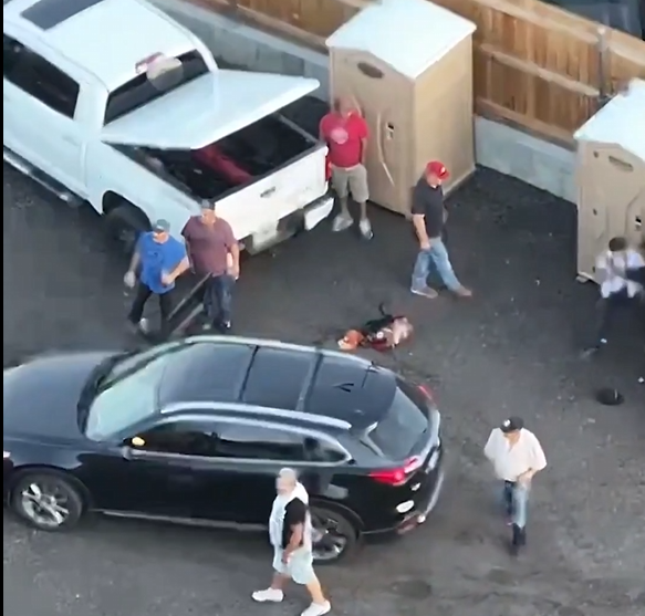 VIDEO: Persecución de vehículo robado termina en una fiesta de cumpleaños; dos personas son arrestadas