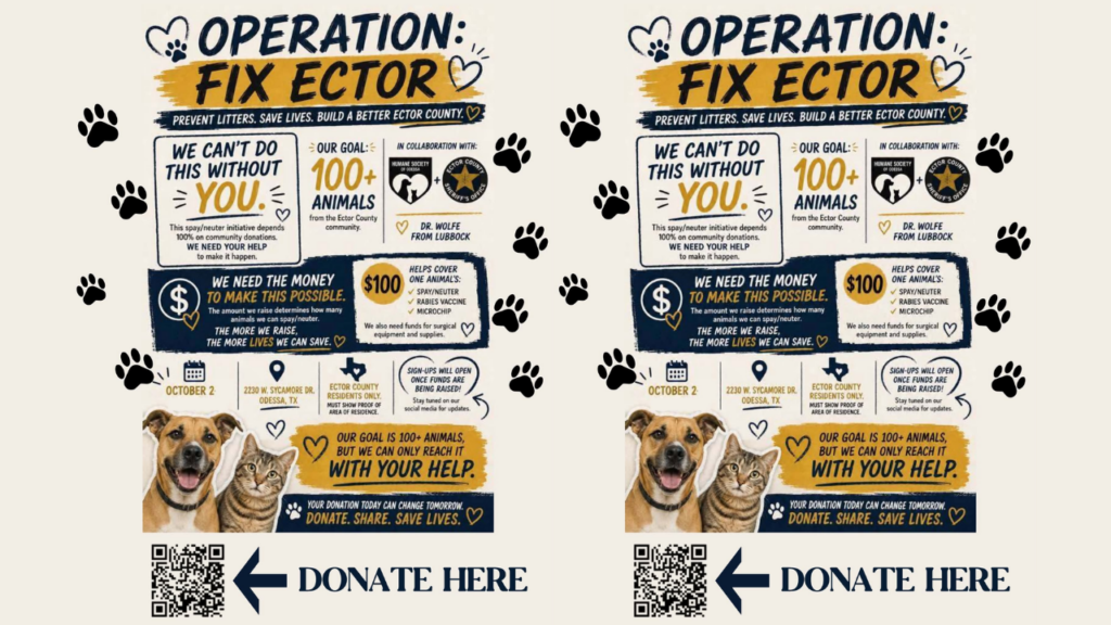 Lanzan la iniciativa “Operation: FIX ECTOR” para ofrecer una jornada gratuita de esterilización de mascotas