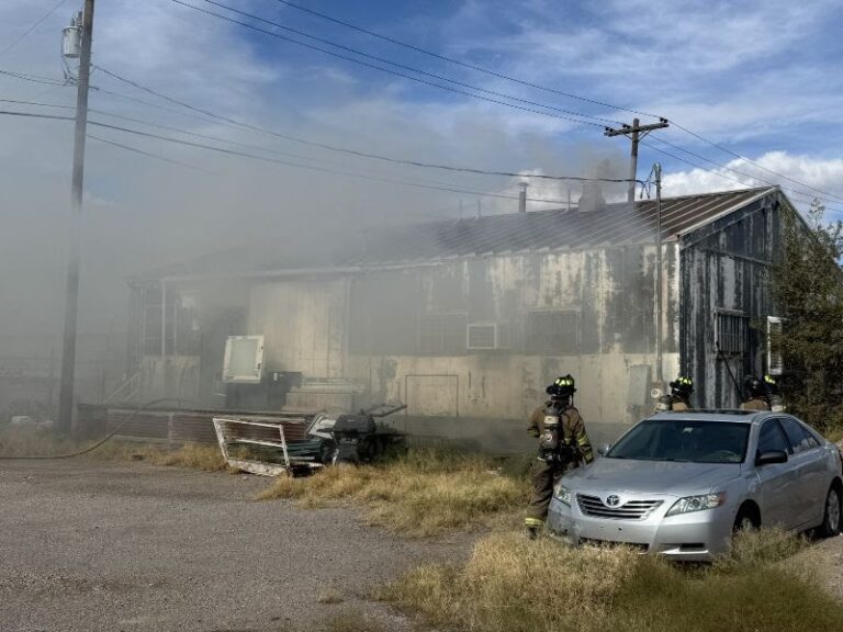 Sin lesionados tras incendio de una estructura en W. Organ Avenue en Las Cruces