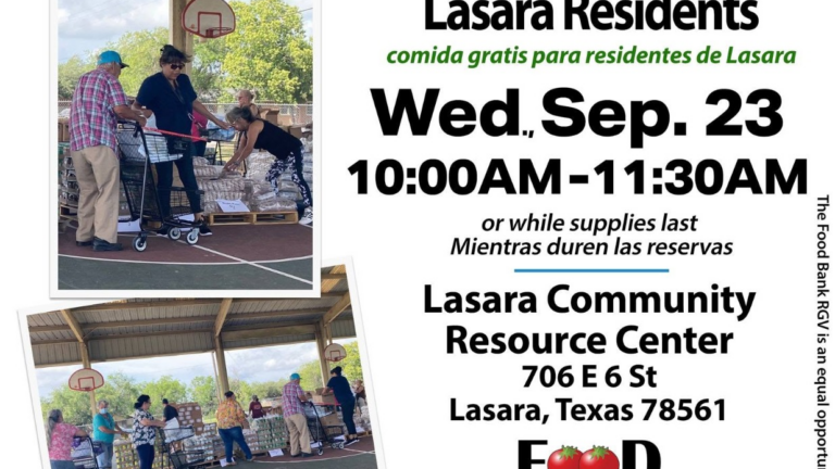 Food Bank RGV ofrecerá distribución gratuita de alimentos en Lasara