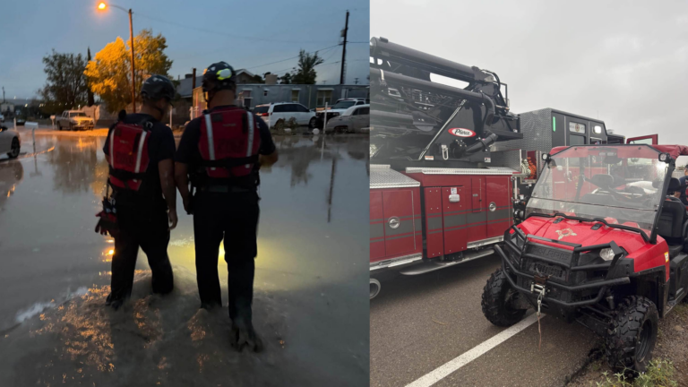 Madre y tres hijos son rescatados tras inundación de vivienda en Sunland Park