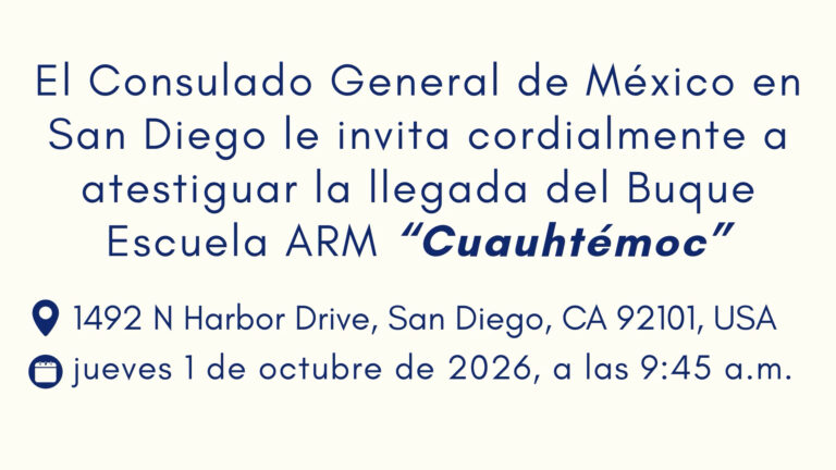 Buque Escuela Cuauhtémoc llegará a San Diego; abrirá al público con entrada gratuita