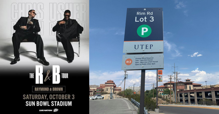 UTEP anuncia cierres de estacionamientos por concierto de Usher y Chris Brown en el Sun Bowl