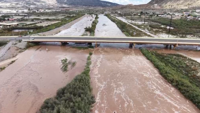 Autoridades piden evitar zona del Río Bravo por inundaciones en Sunland Park