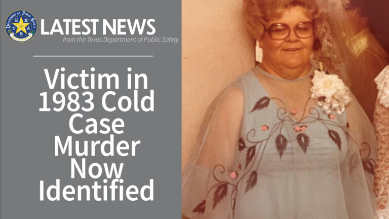 Revelan detalles del homicidio no resuelto de Betty Jo Norris en 1983 tras su identificación por ADN