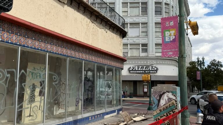 🚨 ÚLTIMA HORA | PERSONA LESIONADA TRAS COLAPSO DE EDIFICIO EN EL CENTRO DE EL PASO