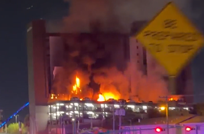 Incendio en hotel de Laredo deja ocho personas trasladadas al hospital