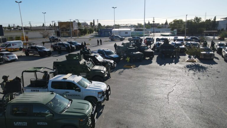 Despliegan operativo interinstitucional para reforzar la seguridad en Ciudad Juárez