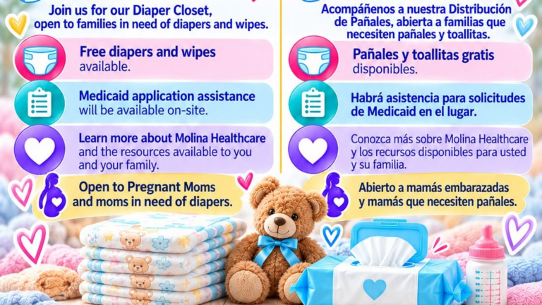 Distribuirán pañales y toallitas gratis para familias en Alamo