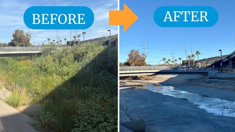 San Diego limpia canales en Sorrento Valley para reducir el riesgo de inundaciones